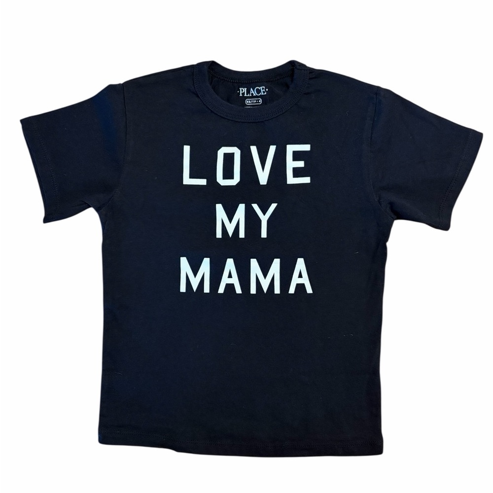 The Children’s Place - Black 'Love My Mama' Short Sleeve Tee